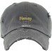Henny Embroidery Dad Hat Baseball Cap Unconstructed  eb-68936785